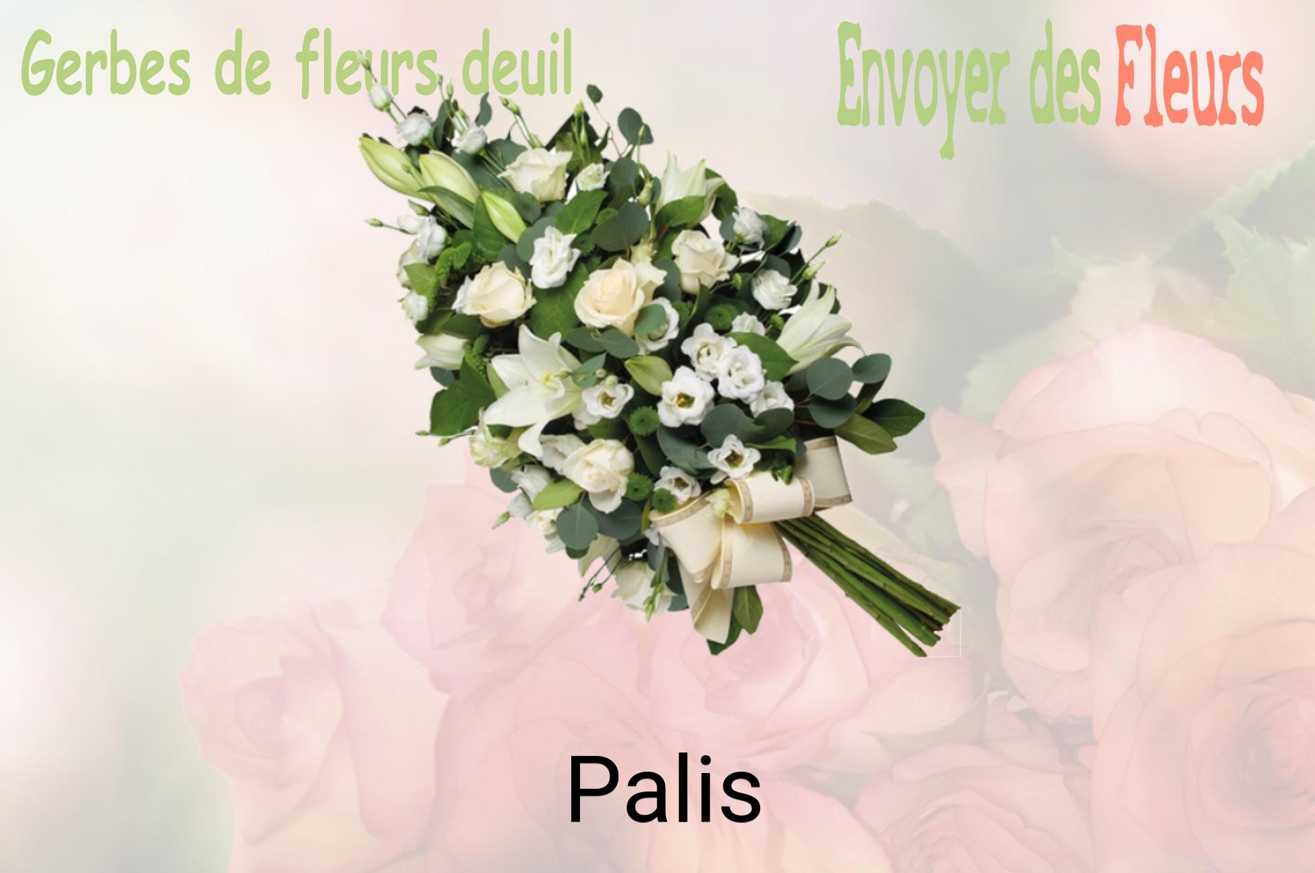 Gerbe de fleurs de deuil livrée à Palis